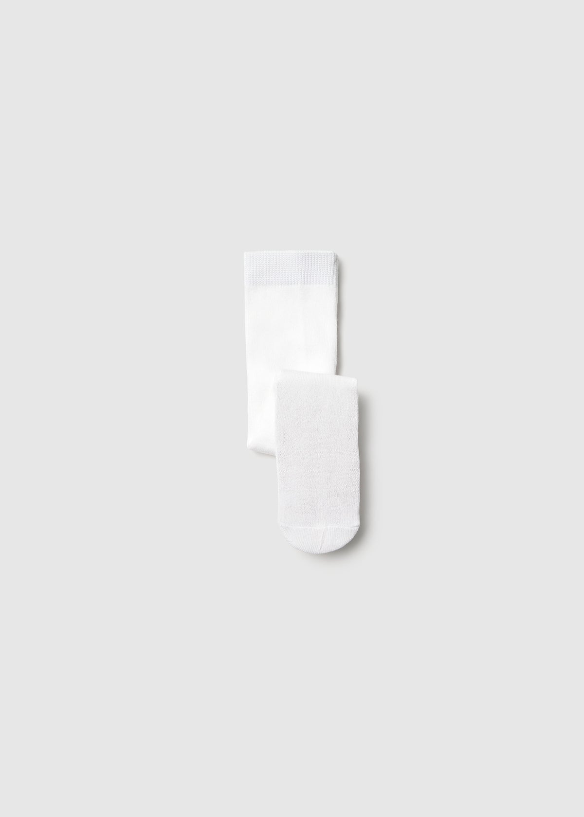 Mayoral 9102 baby girl white knit tights - front