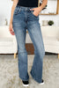 Judy Blue Full Size High Waist Tummy Control Flare Jeans, Dark Wash