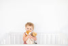Bear Baby Lovey Snuggle Blanket, UNISEX Organic Cotton Muslin Snuggle Buddy