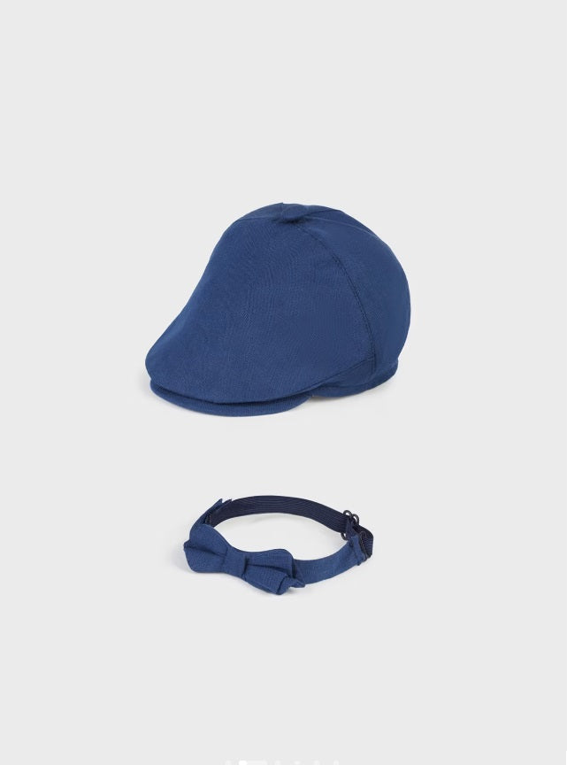 9719 Baby Paperboy Hat &amp; Bow Tie Set, Navy