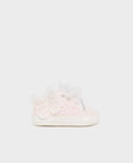 9739 Baby Girls Openwork Eyelet Lace 3D Butterfly Soft Soled Sneakers - Lt Pink