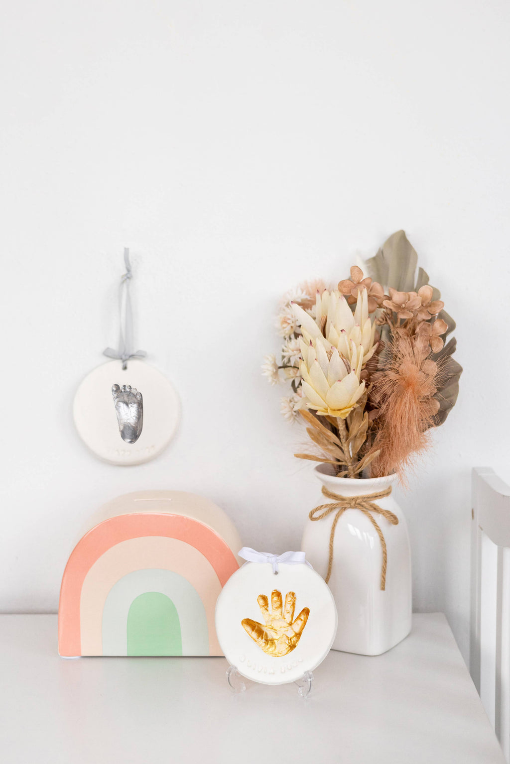 Deluxe No Bake Clay DIY Handprint And Footprint Keepsake