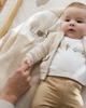 9958 Baby Boys Reversible Embroidered Blanket - Neutral Milk Train Boxed Baby  Gift model