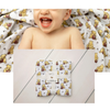 Cotton Muslin Stroller Blanket, 30"x39", UNISEX Winnie the Pooh Sweet Dreams