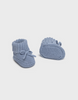 9970 Baby Boys Heirloom Knit First Booties, Cloud Blue Keepsake gift