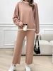 Round Neck Dropped Shoulder Top and Pants Sweater Set (5 COLOR OPTIONS)