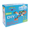 Water Toys, 34 Piece FiZZLeS Build a Bath Slide with Mini Ducks