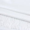 Solid Pashmina Shawl Scarf - White