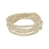 5PCS - Sparkling Faceted Beaded Stackable Stretch Multi Layered Bracelet: Light,Turquoise