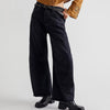 Raw Hem Wide Leg Barrel Jeans with Pockets