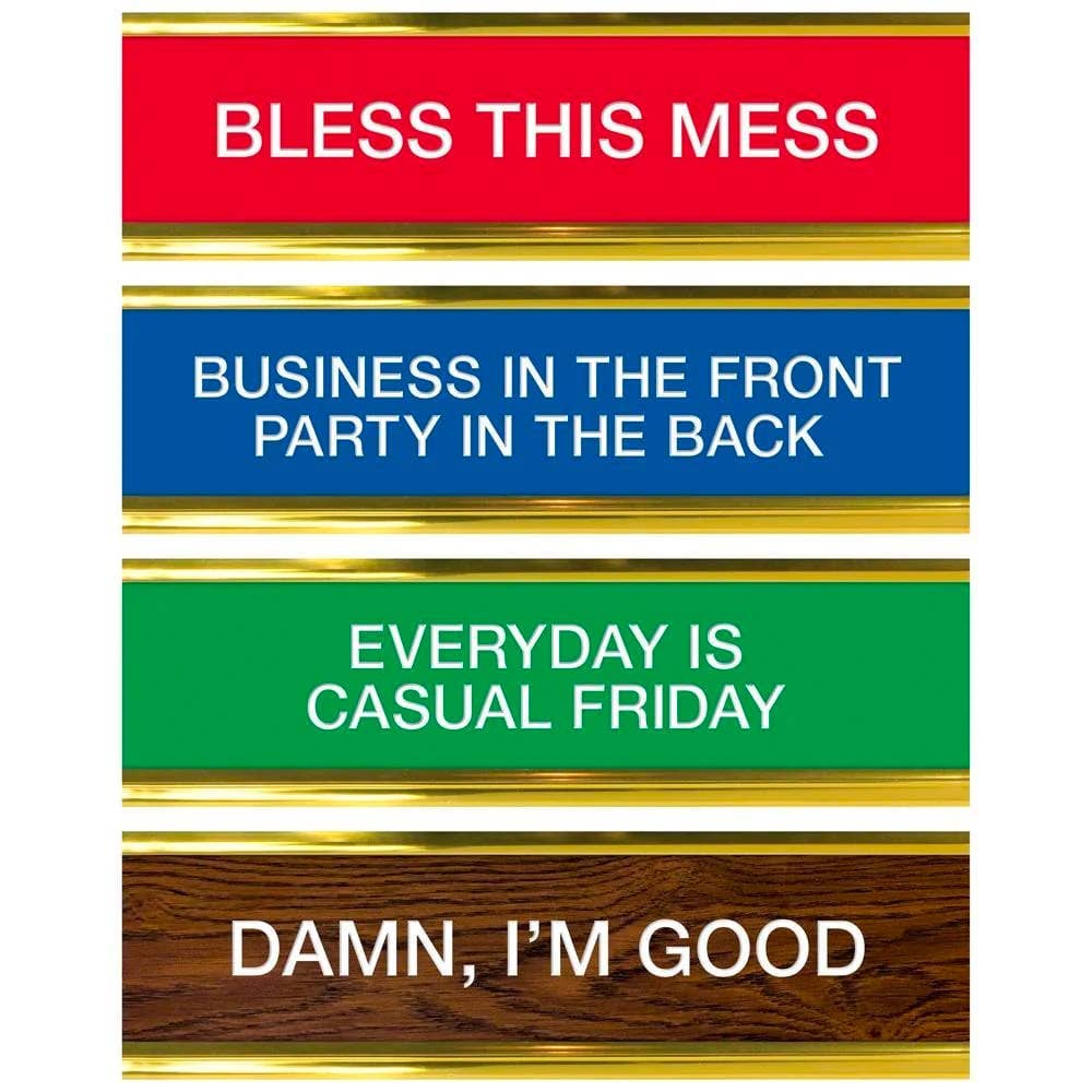 Daily Desk Plaque - Desktop Flip Book Gift - 50 Fun Phrases