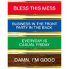 Daily Desk Plaque - Desktop Flip Book Gift - 50 Fun Phrases