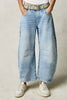 Wide Leg Barrel Jeans with Pockets