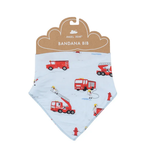 Angel Dear Bamboo Bandana Bib, Firetruck Dalmations