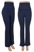 Athleisure &amp; Lounge Fleece Lined Stretch Flare Pants - Navy Blue