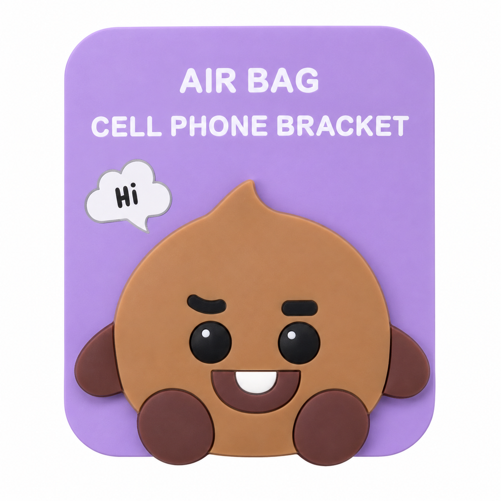 BT21 Phone Pop Socket - Shooky Cookie retail card