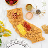Totally Bamboo Destination California State Shaped Cutting Board