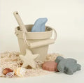Silicone Beach Bucket Toy & Play Set, 6PC - Natural Sand