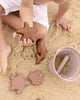 Silicone Beach Bucket Toy & Play Set, 6PC - Sandy Pink