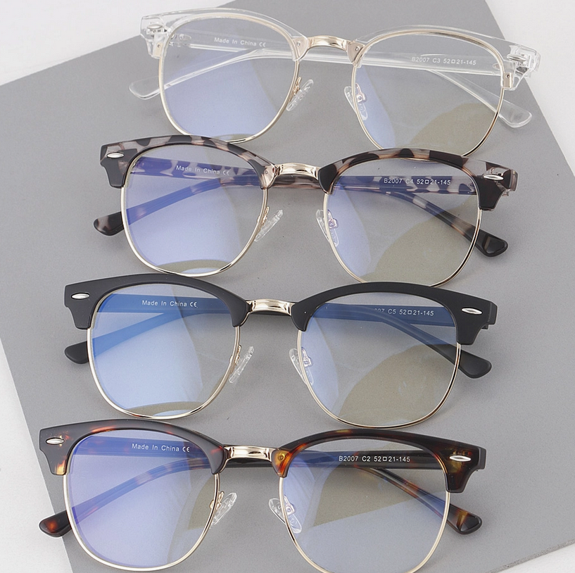 Blue Light Blocker Glasses, Non-Prescription, ADULT/JUNIOR, Half Frame 
