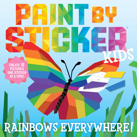 Book - Paint by Sticker Kids Activity: Rainbows Everywhere!