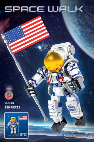 Builder Bricks - Astronaut Space Walk Building Brick Kit (229 pcs)