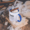 Ceramic Humor Mugs - 15 oz Two-Tone Blue/White Mug, Funcle, Like a Dad, Only Cooler. Mugs for uncles.