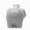 Handpainted Ceramic Money Bank - Gender Neutral Elephant Grey