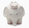 Handpainted Ceramic Money Bank - Coco Elephant Pink