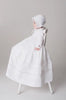 Heirloom Christening Gown, UNISEX, Hand Smocked, White w/Bonnet & Bloomer