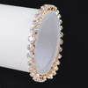 Crystal Cuff Bracelet - Clear/Gold