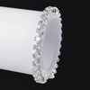 Crystal Cuff Bracelet - Clear/Silver