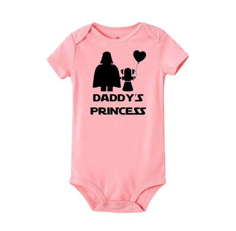 Star Wars Inspired - Darth Vader, Daddy's Little Princess Bodysuit, Pink