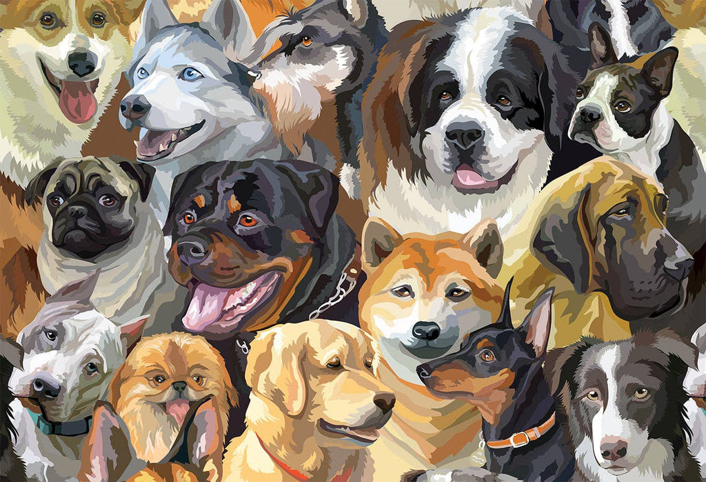 Dog Lovers 100-piece Puzzle in Cube