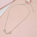 Equestrian Metal Horse Bit Pendant Necklace: Silver