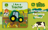 Finger Puppet Board Book -John Deere Kids, I Am A Tractor interactive farming story book