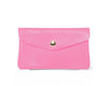 Genuine Italian Leather Coin Purse And Card Holder - Candy Pink
