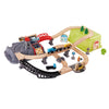 Hape Germany - Railway Bucket Builder 50pc Toy Set