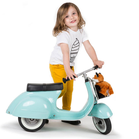 Hape Germany, Ambosstoys Retro Scooters - PRIMO Ride-On Toy, Classic Mint