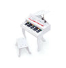 Hape Eco-Sustainable Wooden Baby Grand Piano - DELUXE White