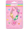 kids heart charm bracelet with lip gloss