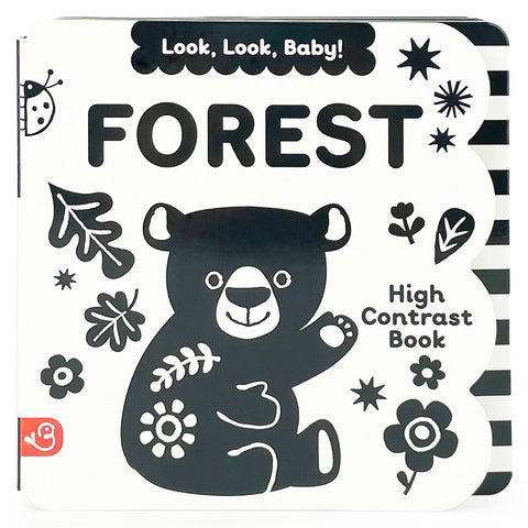High Contrast Black and White Book - Look, Look, Baby! Forest