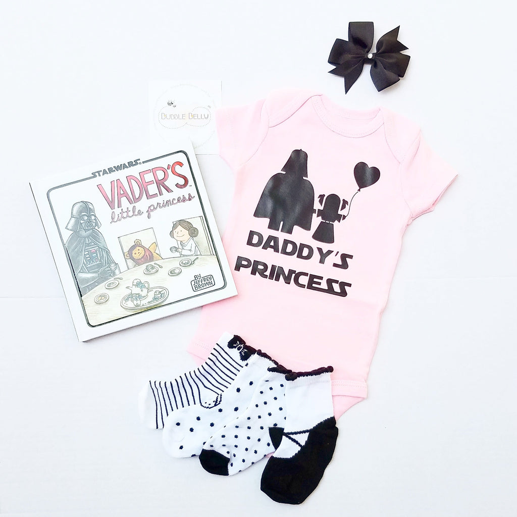 Star Wars Inspired - Darth Vader, Daddy's Little Princess Bodysuit, Pink