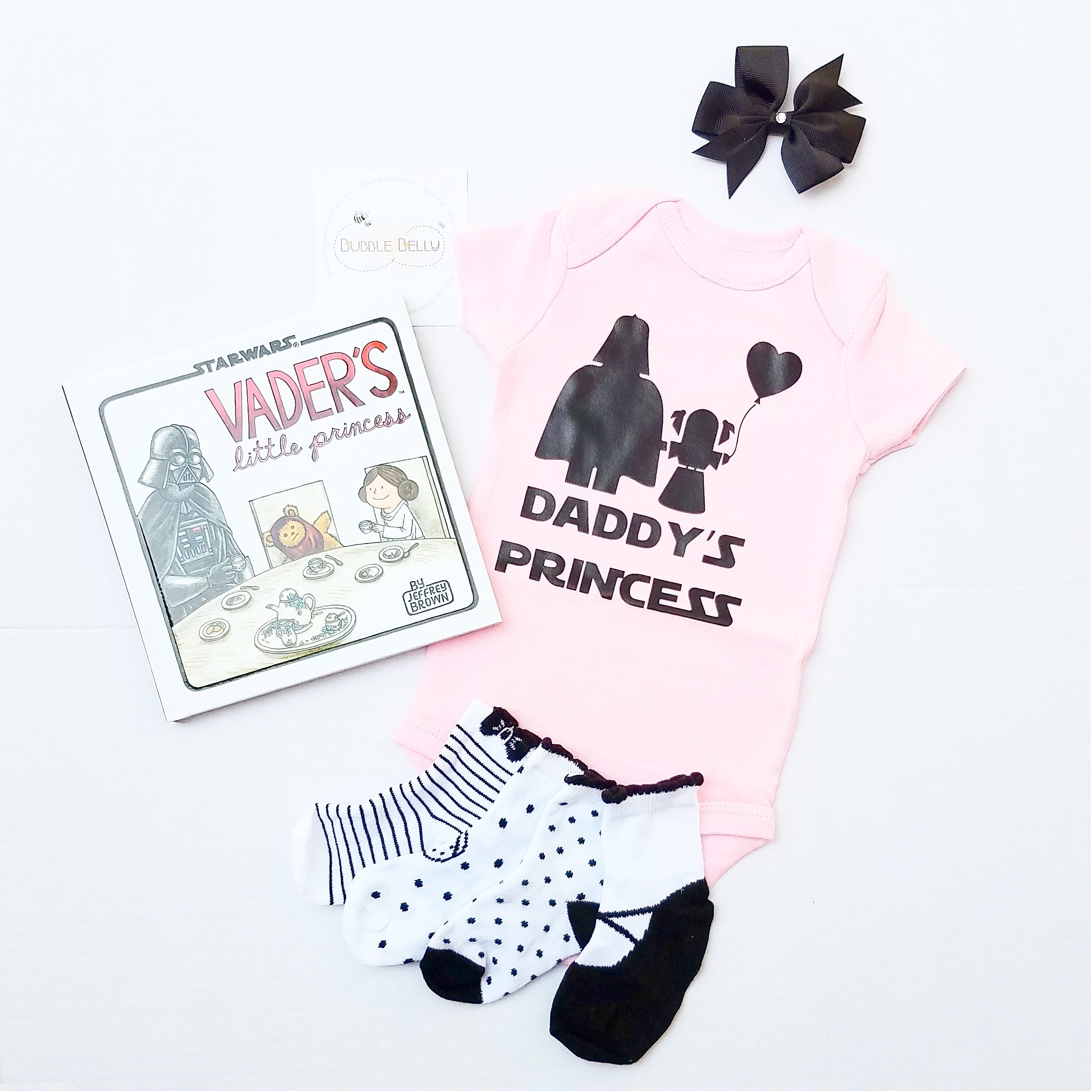 Star Wars Inspired - Darth Vader, Daddy's Little Princess Bodysuit, Pink