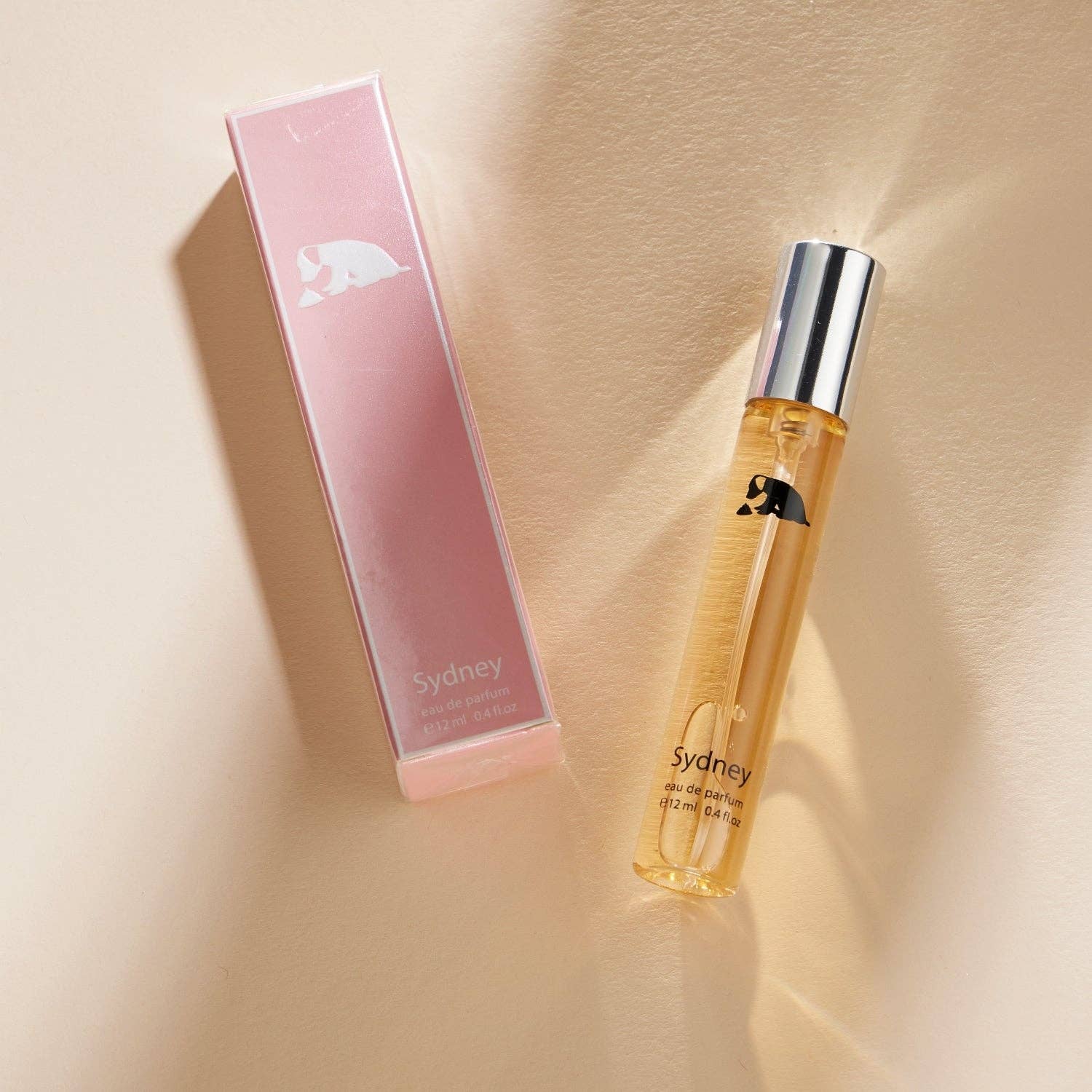 Iconic city travel perfume pink box