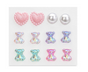 kids stick on non-pierced earring set