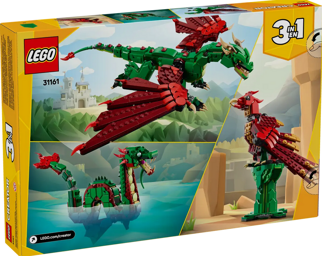 LEGO 31161 Creator 3-in-1 Medievel Dragon (715 pcs)