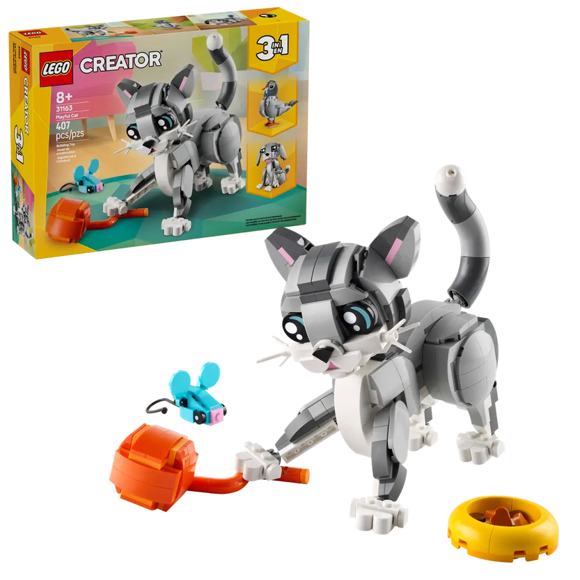 LEGO 31163 Creator 3-in-1 Playful Cat (407 pcs)