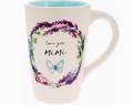 Mimi, Love You - Butterfly Print Ceramic Mug, 18oz