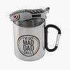 Mad Man Mad Skills Explorer's Stainless Carabiner Mug & Multi-Tool Gift Set